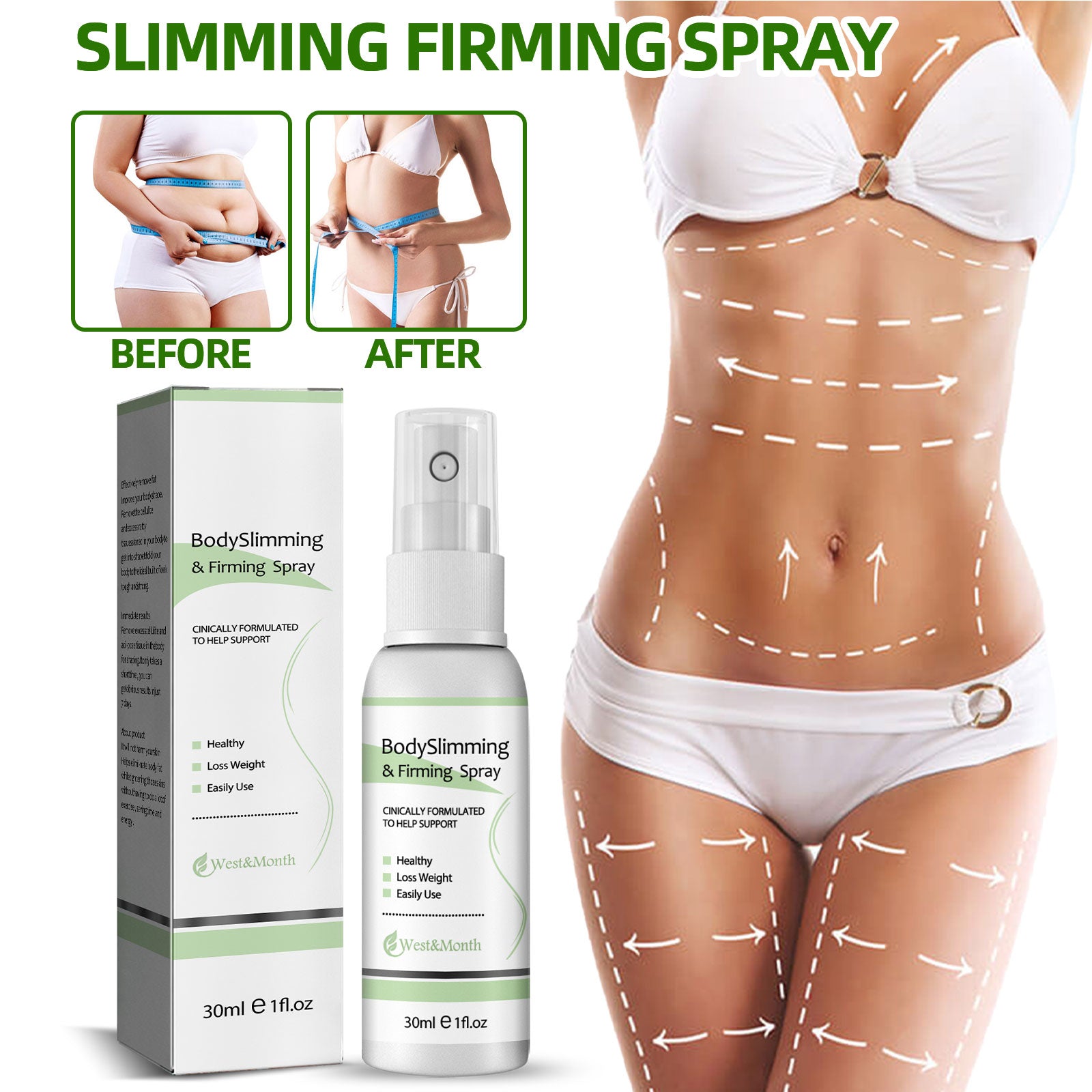 Body Firming & Skin Tightening Massage Spray