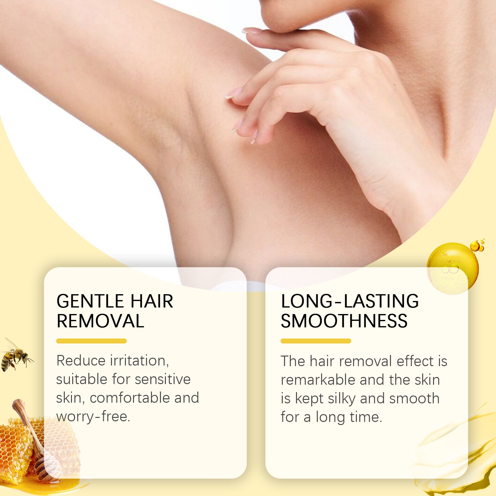 SilkTouch Bee Venom & Milk Hair Removal Cream – Gentle, Moisturizing & Pain-Free Formula