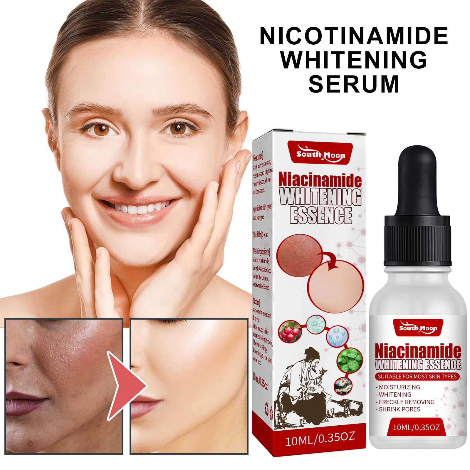Pure Radiance Nicotinamide Essence – Brightening & Deep Repair Facial Serum