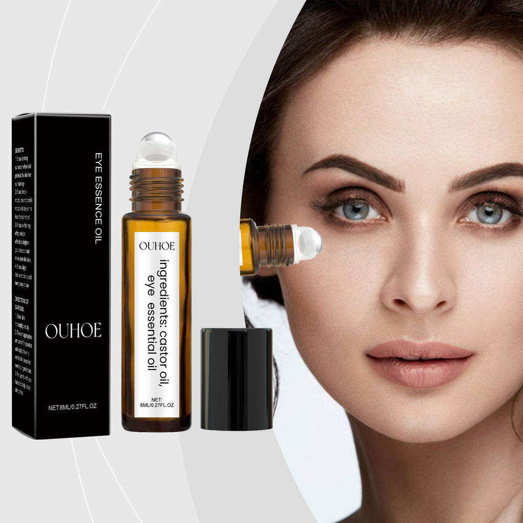 Castor Oil & Coffee Eye Revitalizing Roller – Anti-Wrinkle & Deep Hydrating Serum