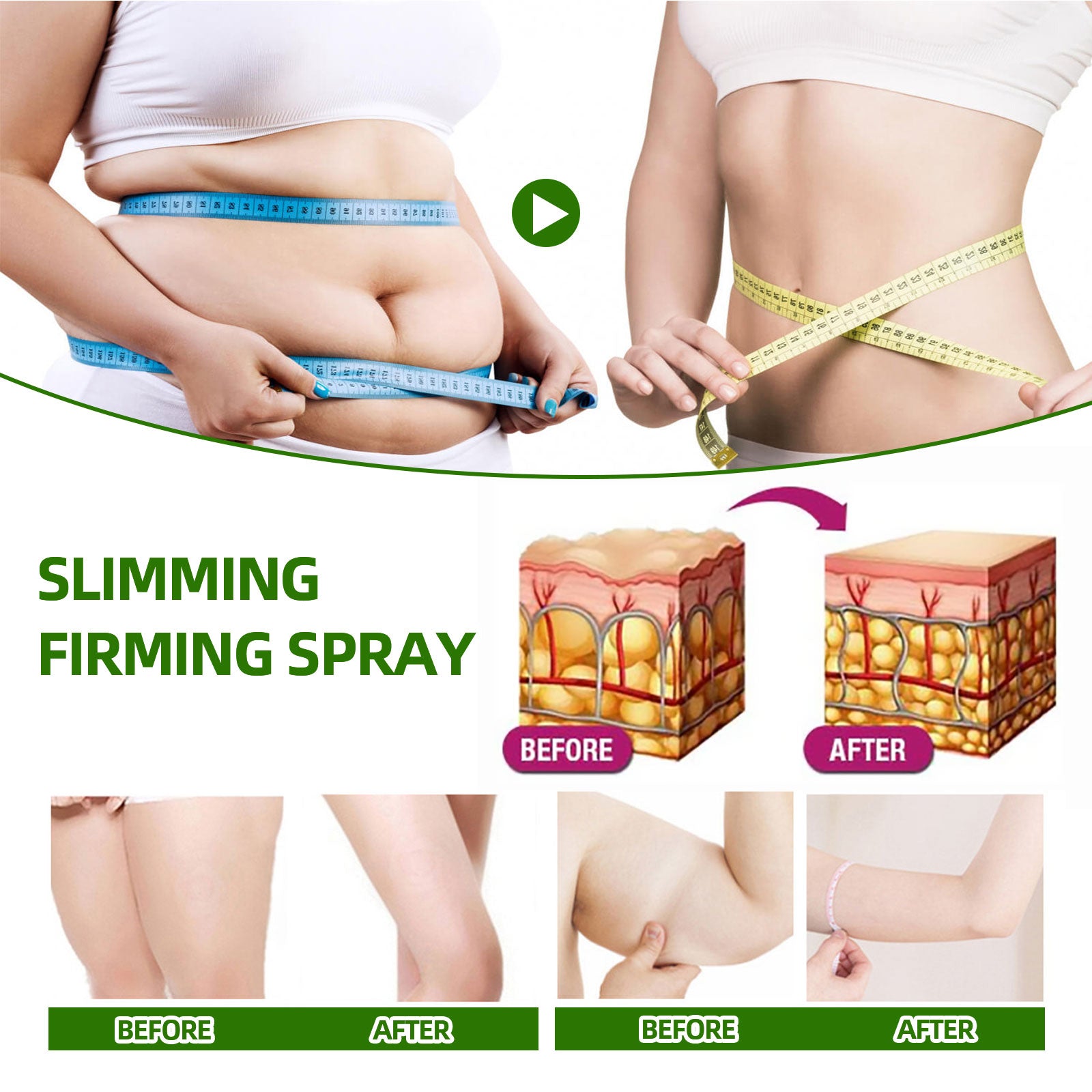 Body Firming & Skin Tightening Massage Spray