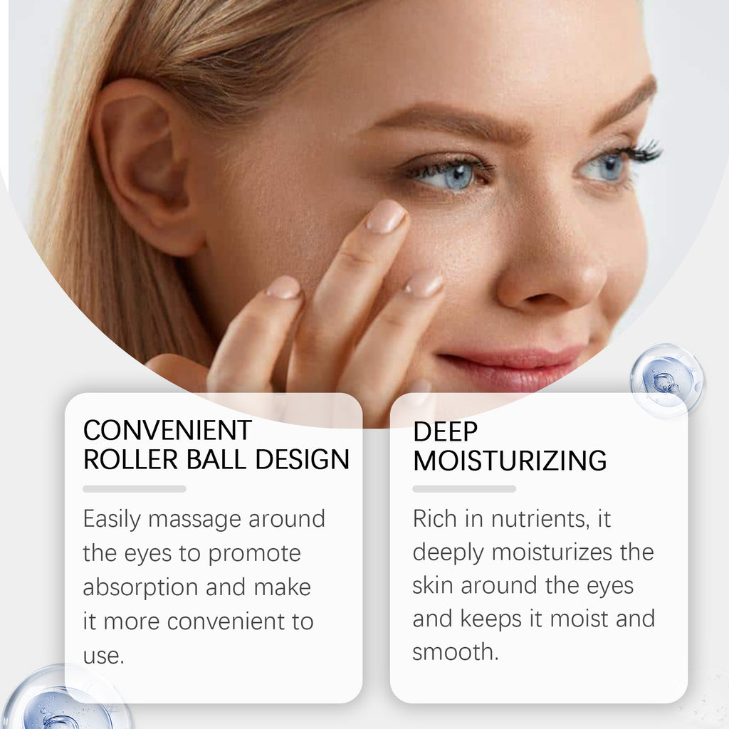 Castor Oil & Coffee Eye Revitalizing Roller – Anti-Wrinkle & Deep Hydrating Serum