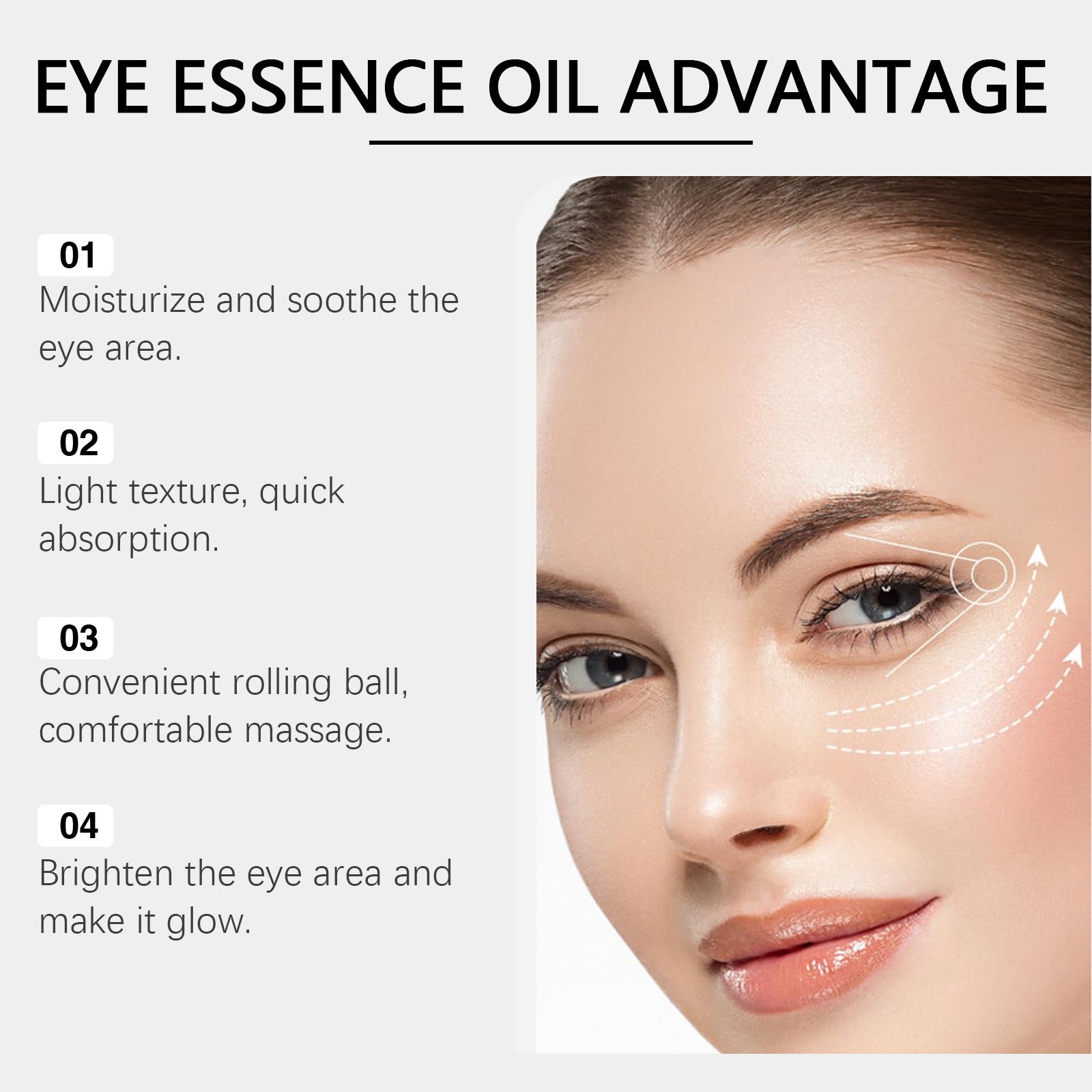 Castor Oil & Coffee Eye Revitalizing Roller – Anti-Wrinkle & Deep Hydrating Serum