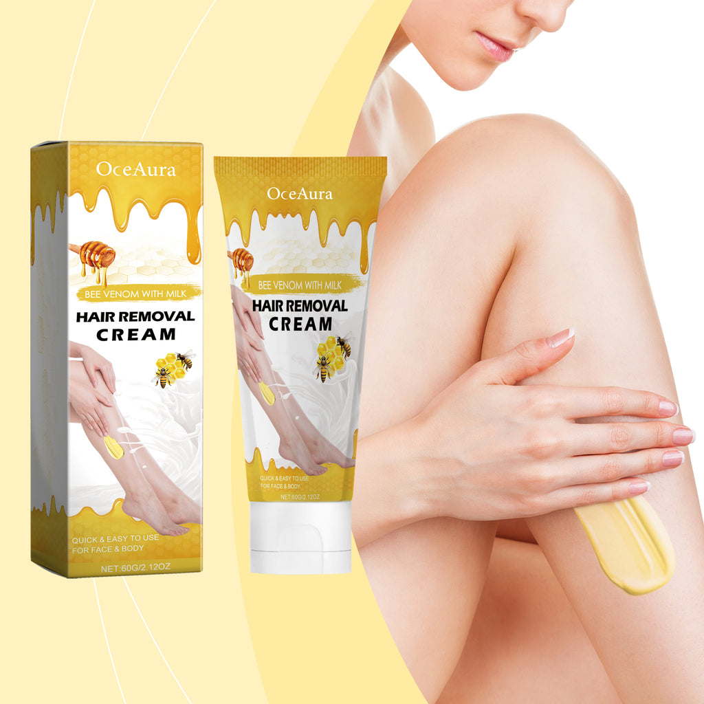 SilkTouch Bee Venom & Milk Hair Removal Cream – Gentle, Moisturizing & Pain-Free Formula