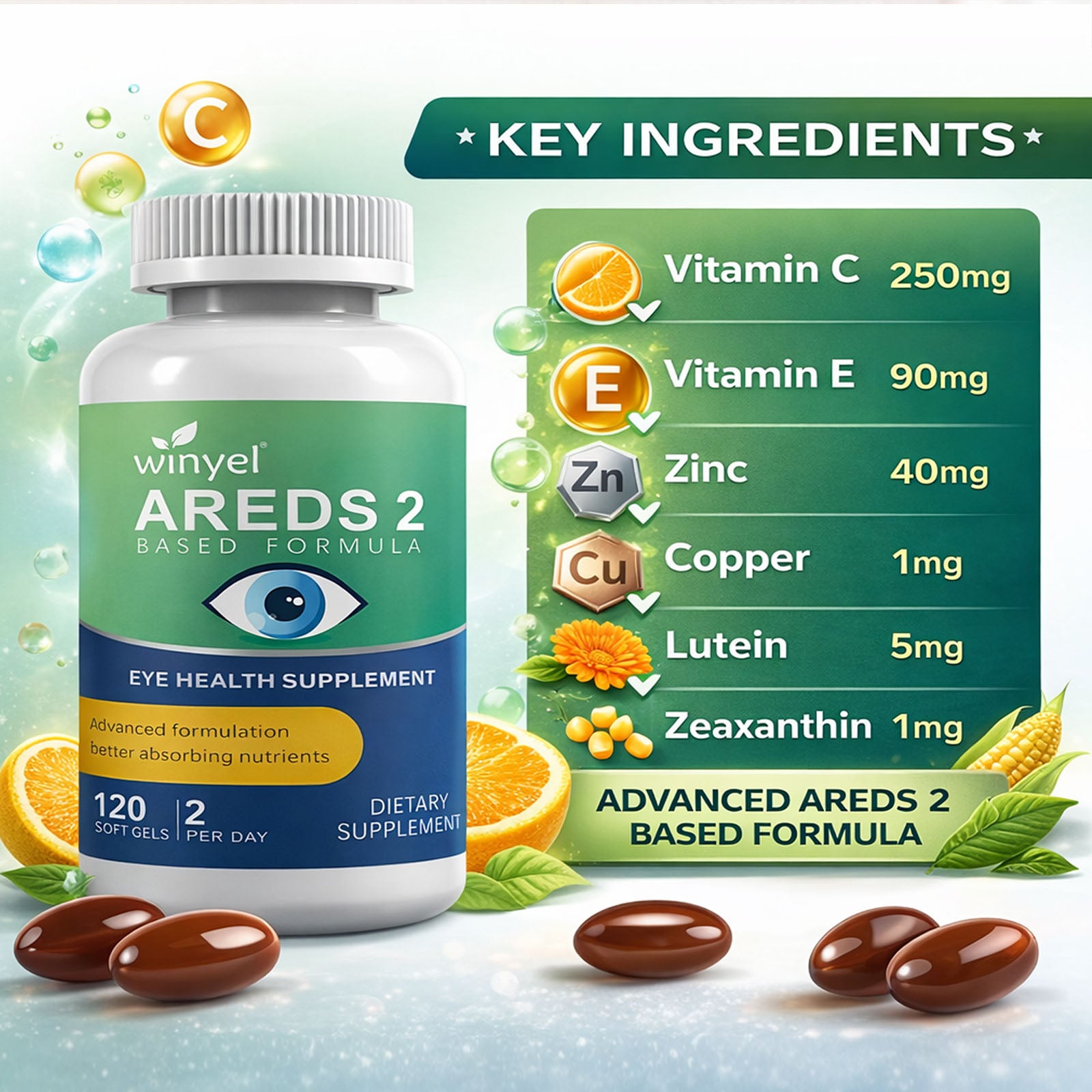 PreserVision AREDS 2 Formula Eye Vitamins – Clinically Proven Ocular Health Supplement
