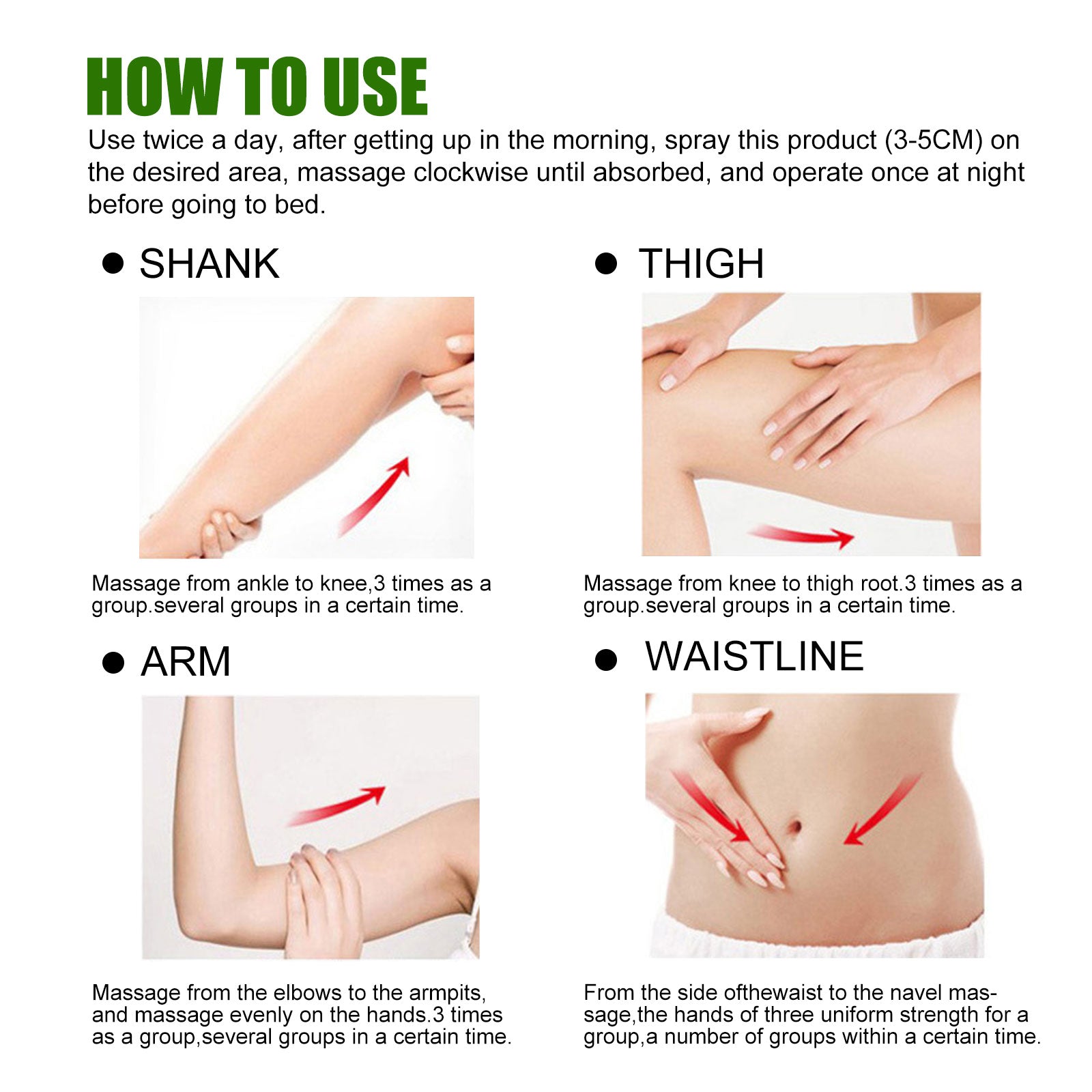 Body Firming & Skin Tightening Massage Spray