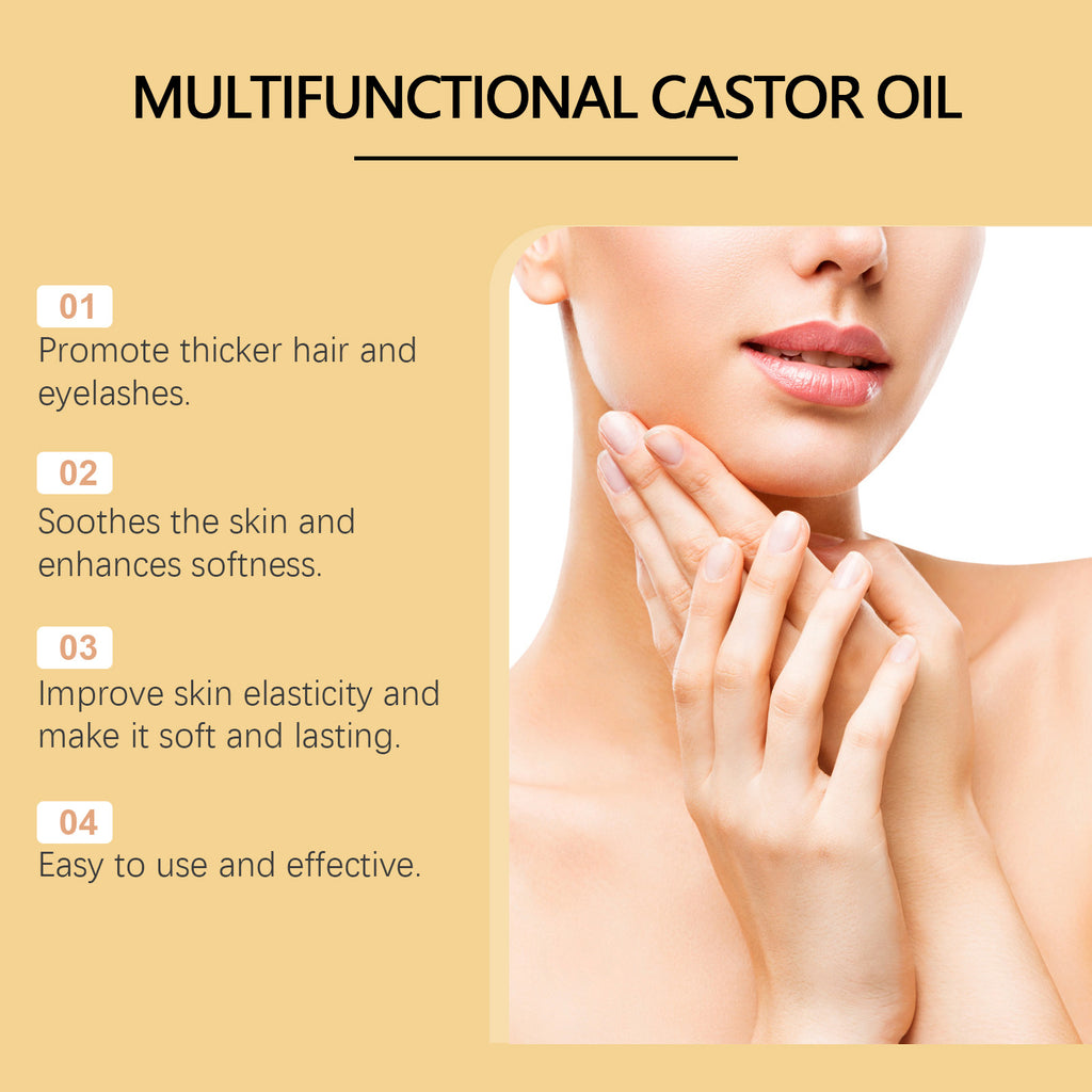 Multi-Purpose Organic Castor Oil – Intensive Growth & Hydration for Hair, Lashes & Brows
