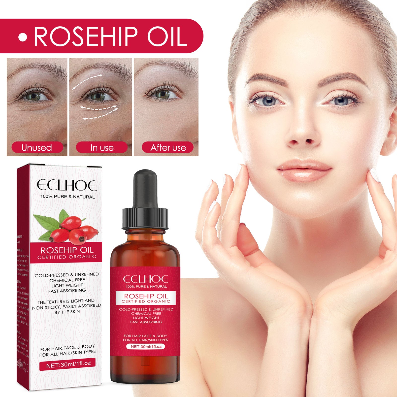 Rosehip Face & Body Nourishing Glow Oil