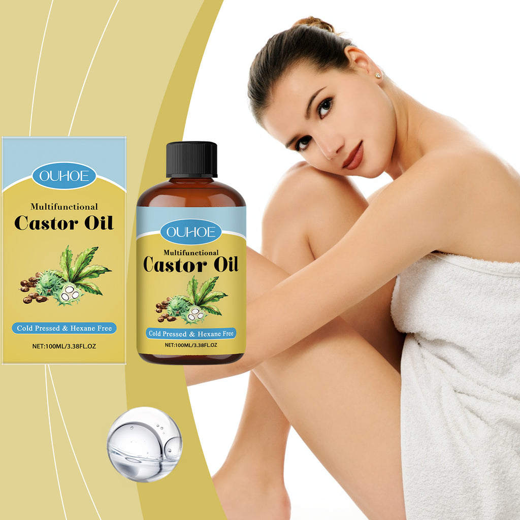 Multi-Purpose Organic Castor Oil – Intensive Growth & Hydration for Hair, Lashes & Brows